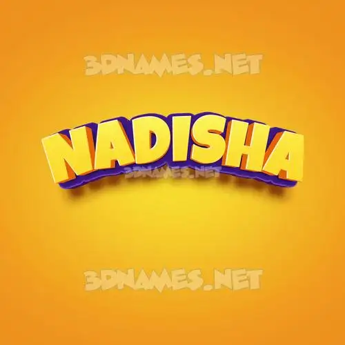 nadisha in Orange Toon style - 3D name wallpaper nadisha in Orange Toon style - 3D name wallpaper