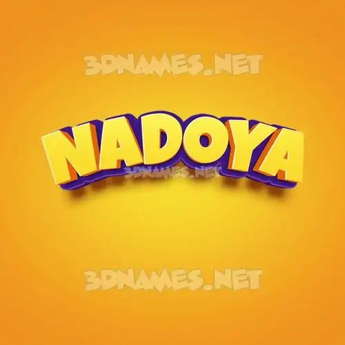 nadoya in Orange Toon style - 3D name wallpaper nadoya in Orange Toon style - 3D name wallpaper