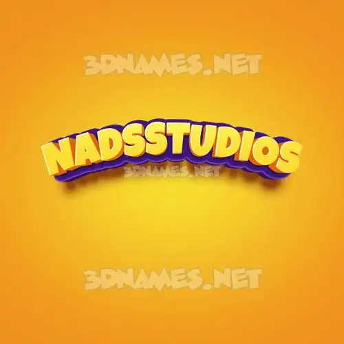nadsstudios in Orange Toon style - 3D name wallpaper nadsstudios in Orange Toon style - 3D name wallpaper