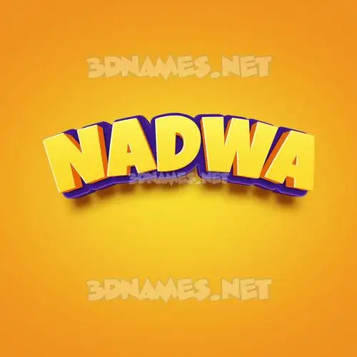 nadwa in Orange Toon style - 3D name wallpaper nadwa in Orange Toon style - 3D name wallpaper