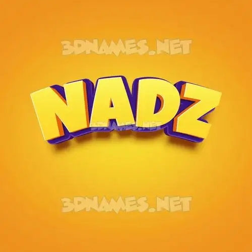 nadz in Orange Toon style - 3D name wallpaper nadz in Orange Toon style - 3D name wallpaper