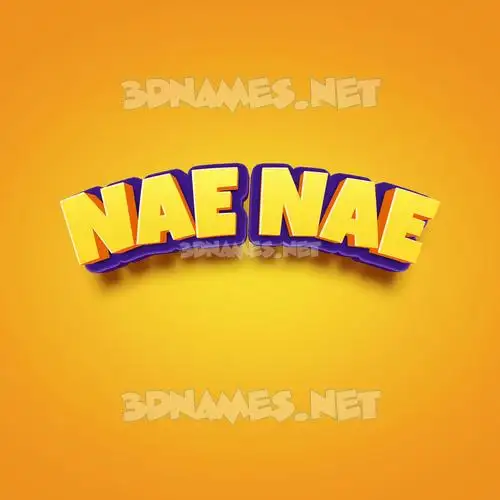 nae nae in Orange Toon style - 3D name wallpaper nae nae in Orange Toon style - 3D name wallpaper