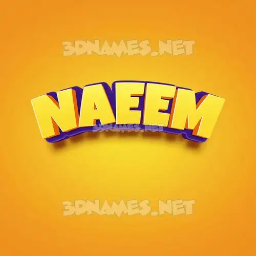 naeem in Orange Toon style - 3D name wallpaper naeem in Orange Toon style - 3D name wallpaper