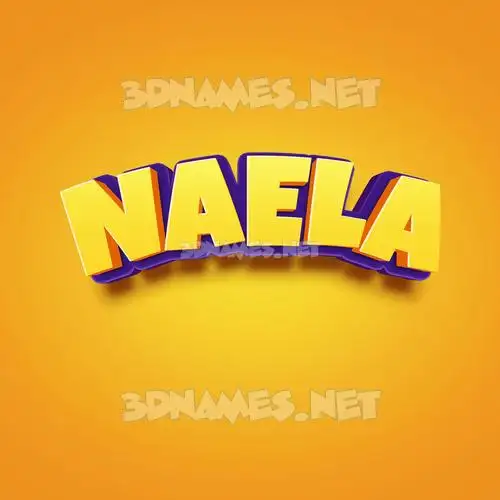 naela in Orange Toon style - 3D name wallpaper naela in Orange Toon style - 3D name wallpaper