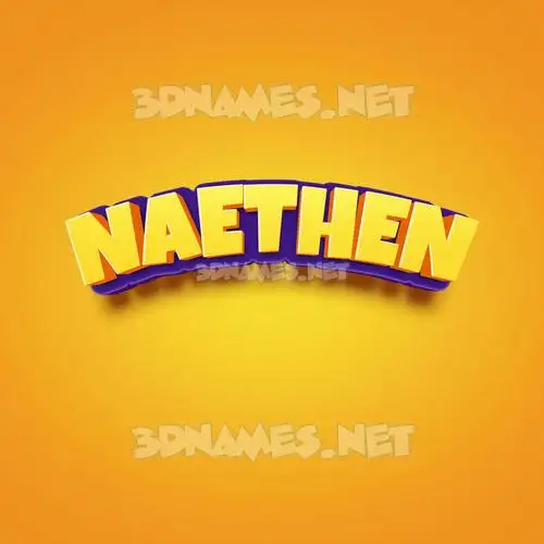 naethen in Orange Toon style - 3D name wallpaper naethen in Orange Toon style - 3D name wallpaper