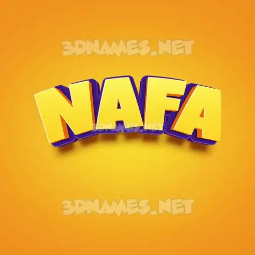 nafa in Orange Toon style - 3D name wallpaper nafa in Orange Toon style - 3D name wallpaper
