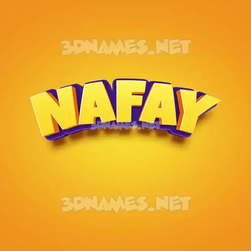 nafay in Orange Toon style - 3D name wallpaper nafay in Orange Toon style - 3D name wallpaper