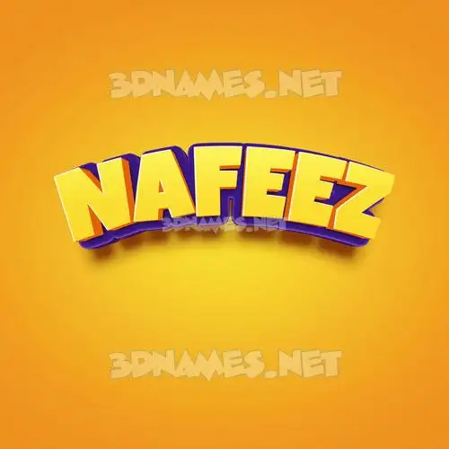 nafeez in Orange Toon style - 3D name wallpaper nafeez in Orange Toon style - 3D name wallpaper