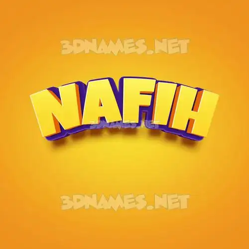 nafih in Orange Toon style - 3D name wallpaper nafih in Orange Toon style - 3D name wallpaper