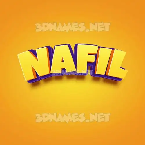 nafil in Orange Toon style - 3D name wallpaper nafil in Orange Toon style - 3D name wallpaper
