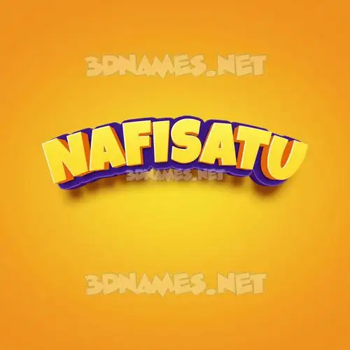 nafisatu in Orange Toon style - 3D name wallpaper nafisatu in Orange Toon style - 3D name wallpaper