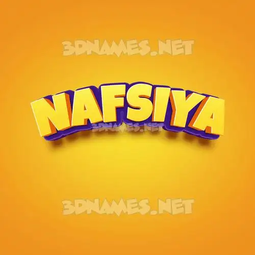 nafsiya in Orange Toon style - 3D name wallpaper nafsiya in Orange Toon style - 3D name wallpaper