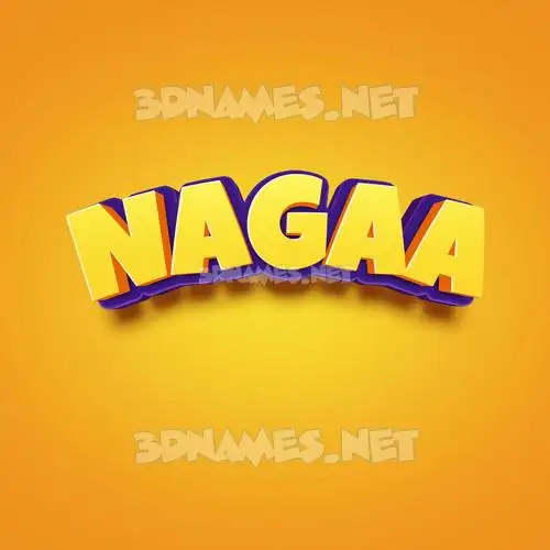 nagaa in Orange Toon style - 3D name wallpaper nagaa in Orange Toon style - 3D name wallpaper