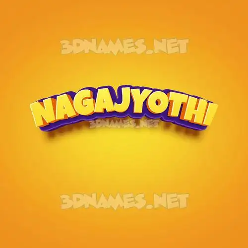 nagajyothi in Orange Toon style - 3D name wallpaper nagajyothi in Orange Toon style - 3D name wallpaper