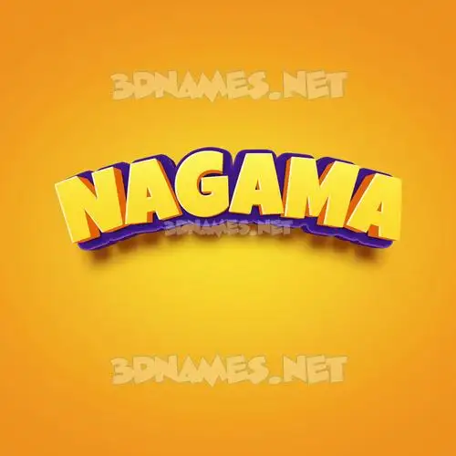 nagama in Orange Toon style - 3D name wallpaper nagama in Orange Toon style - 3D name wallpaper