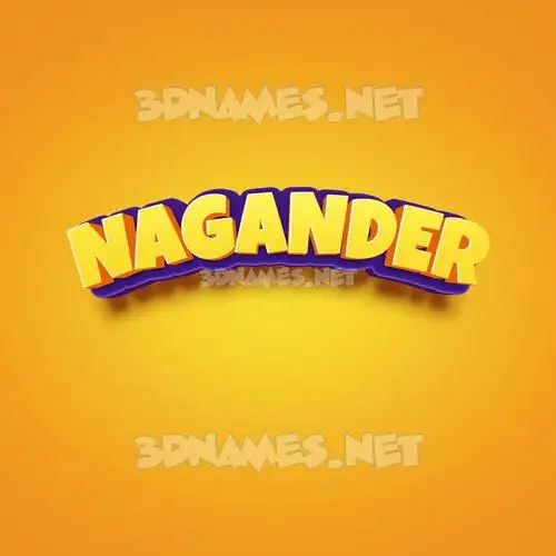 nagander in Orange Toon style - 3D name wallpaper nagander in Orange Toon style - 3D name wallpaper