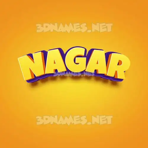 nagar in Orange Toon style - 3D name wallpaper nagar in Orange Toon style - 3D name wallpaper