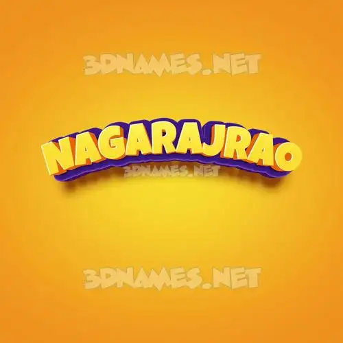 nagarajrao in Orange Toon style - 3D name wallpaper