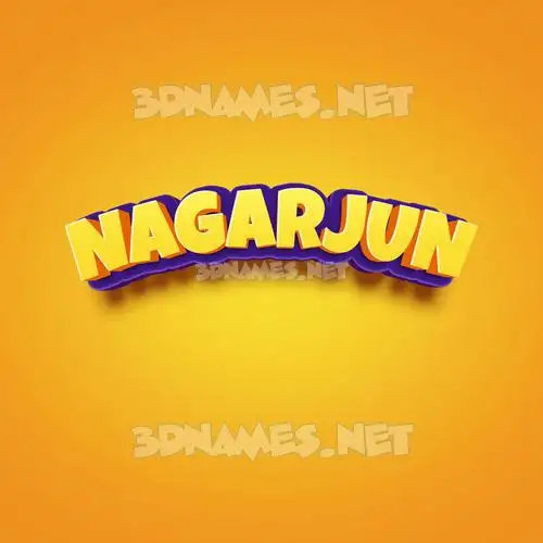 nagarjun in Orange Toon style - 3D name wallpaper nagarjun in Orange Toon style - 3D name wallpaper