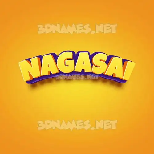 nagasai in Orange Toon style - 3D name wallpaper nagasai in Orange Toon style - 3D name wallpaper
