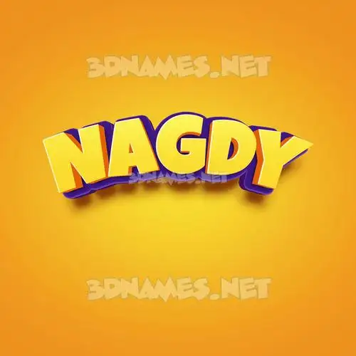 nagdy in Orange Toon style - 3D name wallpaper nagdy in Orange Toon style - 3D name wallpaper