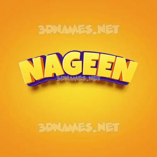 nageen in Orange Toon style - 3D name wallpaper nageen in Orange Toon style - 3D name wallpaper