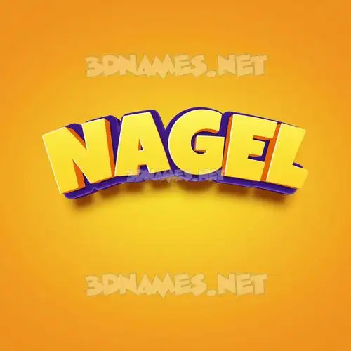 nagel in Orange Toon style - 3D name wallpaper nagel in Orange Toon style - 3D name wallpaper