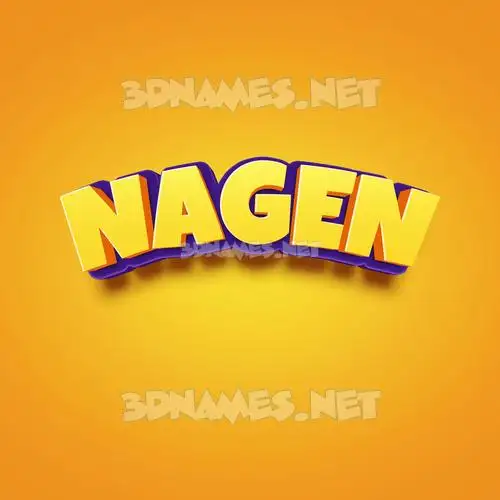 nagen in Orange Toon style - 3D name wallpaper nagen in Orange Toon style - 3D name wallpaper