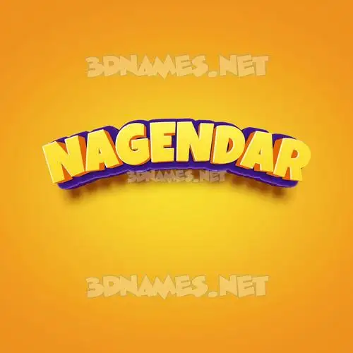 nagendar in Orange Toon style - 3D name wallpaper nagendar in Orange Toon style - 3D name wallpaper