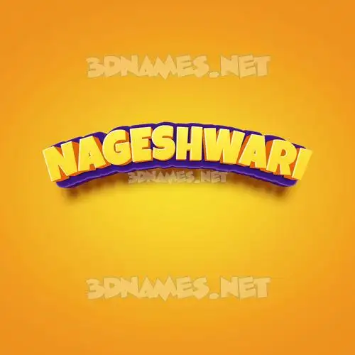 nageshwari in Orange Toon style - 3D name wallpaper nageshwari in Orange Toon style - 3D name wallpaper