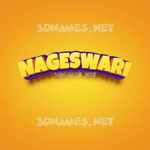 nageswari in Orange Toon style - 3D name wallpaper nageswari in Orange Toon style - 3D name wallpaper