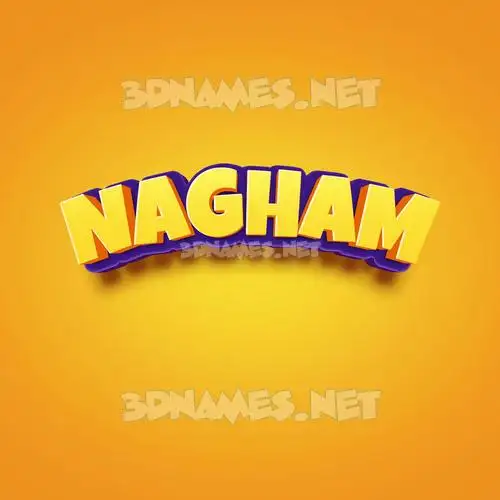 nagham in Orange Toon style - 3D name wallpaper nagham in Orange Toon style - 3D name wallpaper
