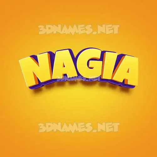 nagia in Orange Toon style - 3D name wallpaper nagia in Orange Toon style - 3D name wallpaper