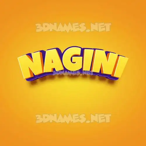 nagini in Orange Toon style - 3D name wallpaper nagini in Orange Toon style - 3D name wallpaper