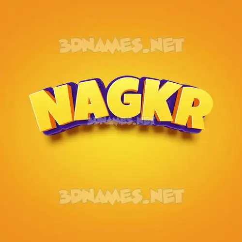 nagkr in Orange Toon style - 3D name wallpaper nagkr in Orange Toon style - 3D name wallpaper