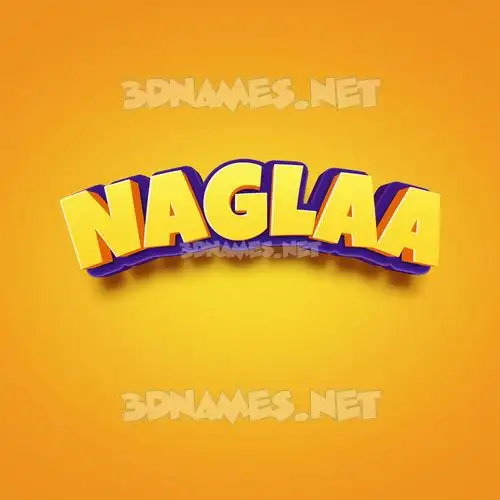 naglaa in Orange Toon style - 3D name wallpaper naglaa in Orange Toon style - 3D name wallpaper