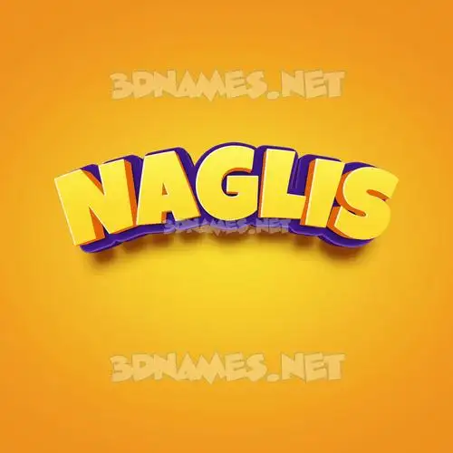 naglis in Orange Toon style - 3D name wallpaper naglis in Orange Toon style - 3D name wallpaper