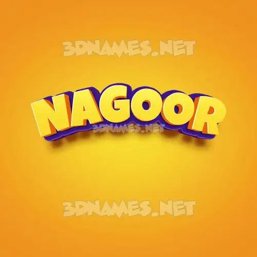nagoor in Orange Toon style - 3D name wallpaper nagoor in Orange Toon style - 3D name wallpaper