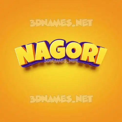 nagori in Orange Toon style - 3D name wallpaper nagori in Orange Toon style - 3D name wallpaper