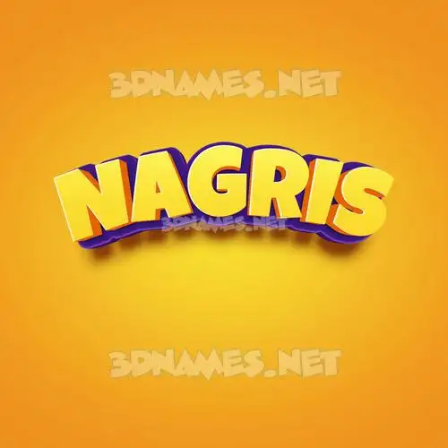 nagris in Orange Toon style - 3D name wallpaper nagris in Orange Toon style - 3D name wallpaper