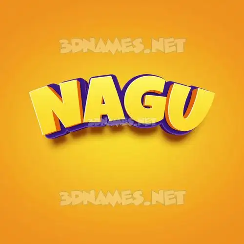 nagu in Orange Toon style - 3D name wallpaper nagu in Orange Toon style - 3D name wallpaper
