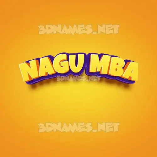 nagu mba in Orange Toon style - 3D name wallpaper nagu mba in Orange Toon style - 3D name wallpaper