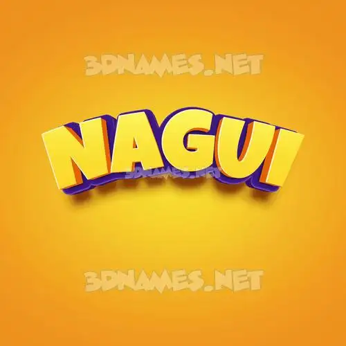 nagui in Orange Toon style - 3D name wallpaper nagui in Orange Toon style - 3D name wallpaper