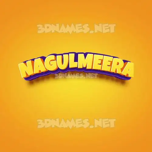 nagulmeera in Orange Toon style - 3D name wallpaper nagulmeera in Orange Toon style - 3D name wallpaper