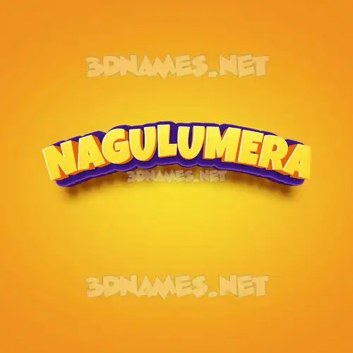nagulumera in Orange Toon style - 3D name wallpaper nagulumera in Orange Toon style - 3D name wallpaper