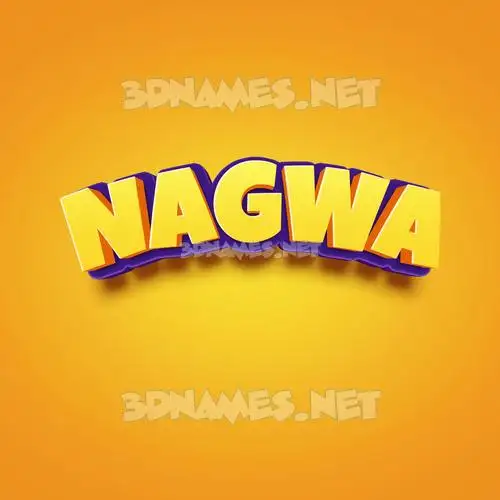 nagwa in Orange Toon style - 3D name wallpaper nagwa in Orange Toon style - 3D name wallpaper