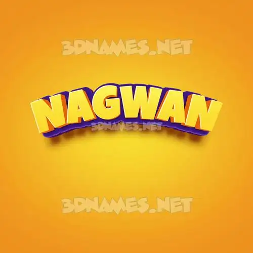 nagwan in Orange Toon style - 3D name wallpaper nagwan in Orange Toon style - 3D name wallpaper