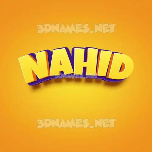 nahid in Orange Toon style - 3D name wallpaper nahid in Orange Toon style - 3D name wallpaper