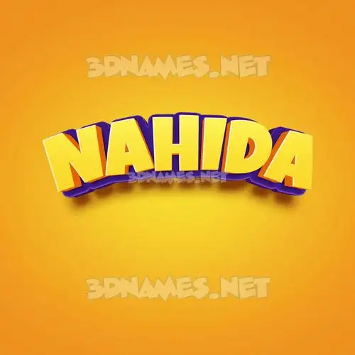 nahida in Orange Toon style - 3D name wallpaper nahida in Orange Toon style - 3D name wallpaper