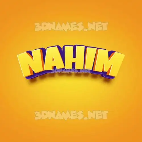 nahim in Orange Toon style - 3D name wallpaper nahim in Orange Toon style - 3D name wallpaper